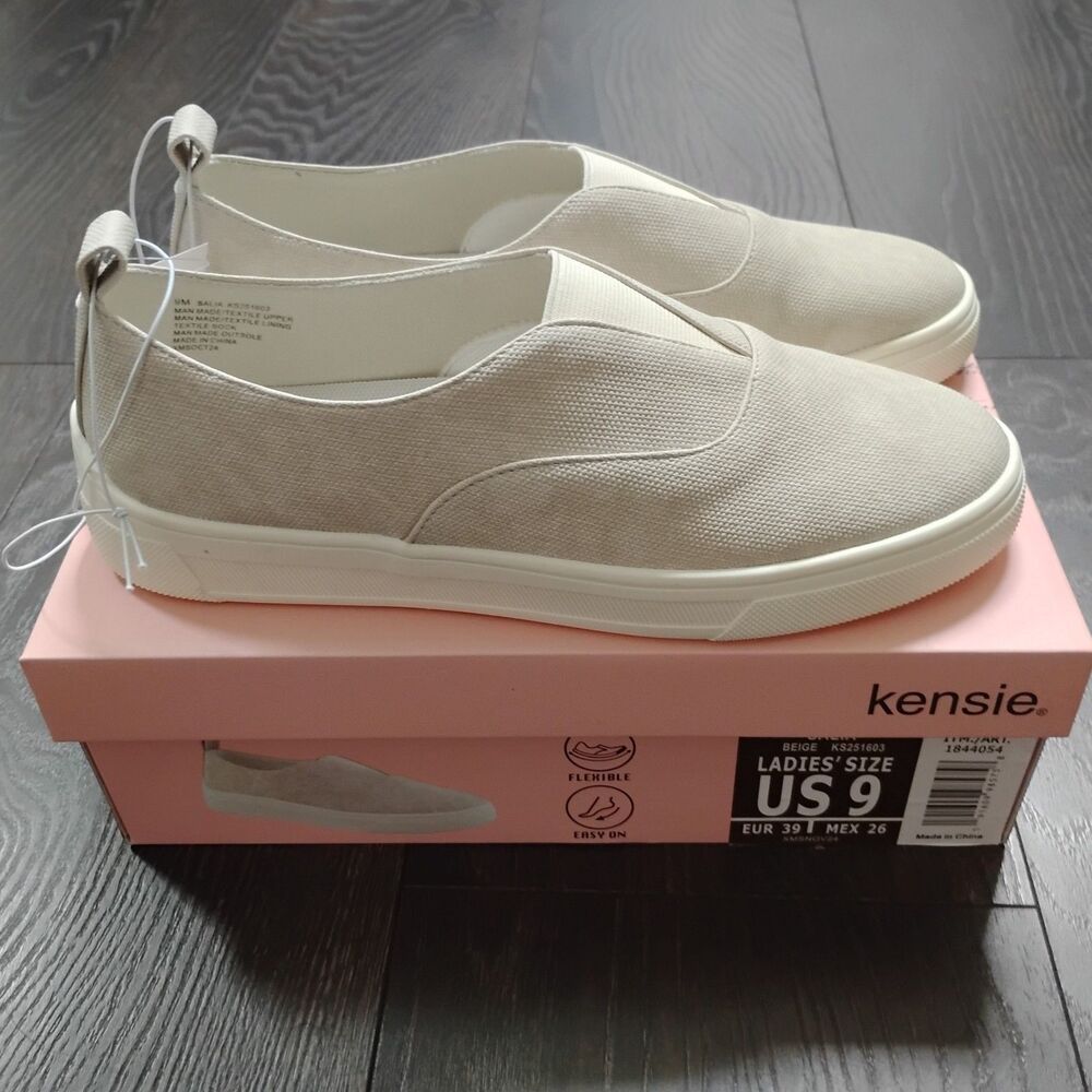 Kensie Women’s Salia Slip-On Shoes Size 9 M Beige New